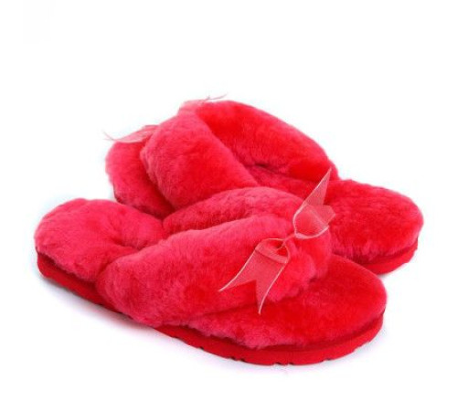 Купить UGG Fluff Flip Flop II Watermelon Red