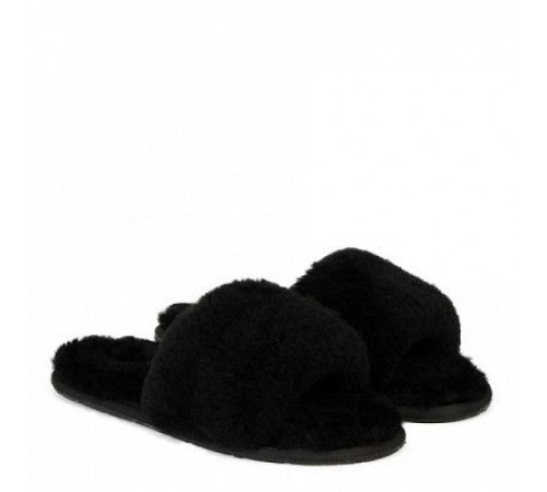 Купить UGG Fluff Slide Slippers Black Купить UGG Fluff Slide Slippers Black