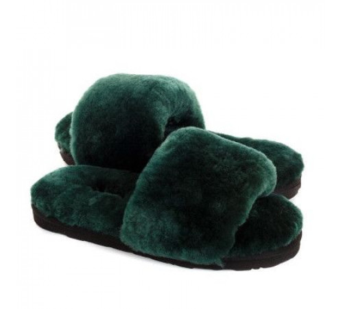 Купить UGG Fluff Slide Slippers Dark Green Купить UGG Fluff Slide Slippers Dark Green