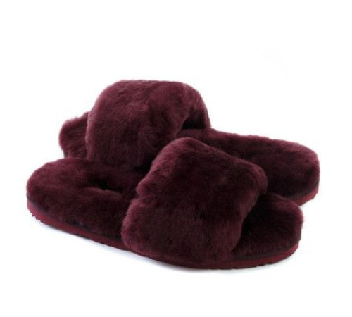 Купить UGG Fluff Slide Slippers Dark Purple