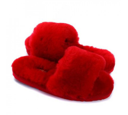 Купить UGG Fluff Slide Slippers Red Купить UGG Fluff Slide Slippers Red