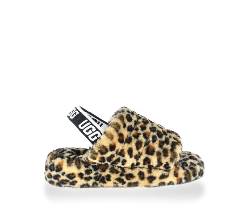 Купить UGG Fluff Yeah Slide-Leopard