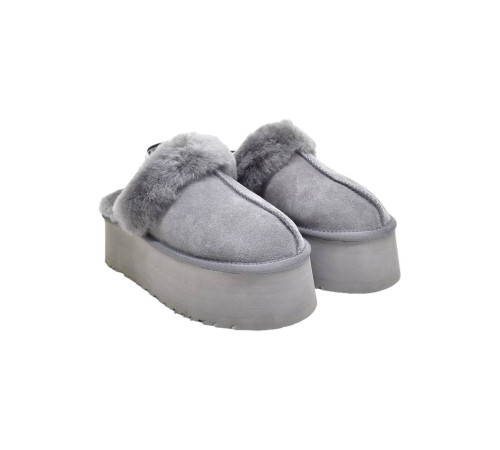 Купить UGG Funkette Suede Platform Grey
