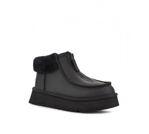 Купить UGG Funkette Platform Leather Black Купить UGG Funkette Platform Leather Black