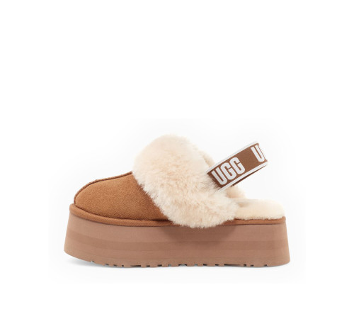 Купить UGG Funkette Suede Platform Chestnut