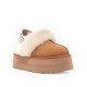 Купить UGG Funkette Suede Platform Chestnut