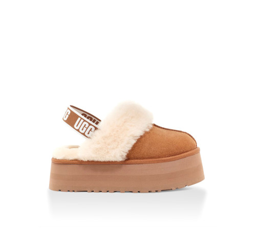 Купить UGG Funkette Suede Platform Chestnut