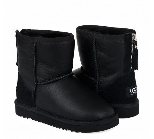 Купить UGG Kids Zip Metallic Black Купить UGG Kids Zip Metallic Black