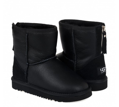 Купить UGG Kids Zip Metallic Black