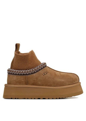 UGG Tazz Knit Platform Chestnut