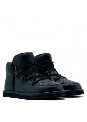 UGG Lodge Mini Leather Black