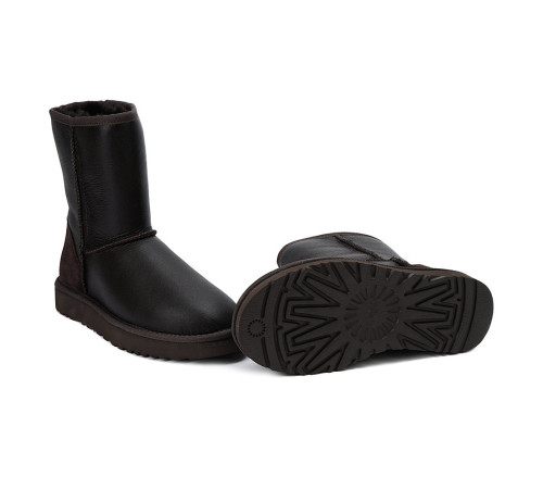 Купить UGG Mens Classic Short Metallic Chocolate