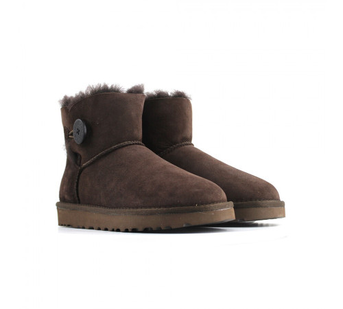 Купить UGG Mini Bailey Button II Chocolate