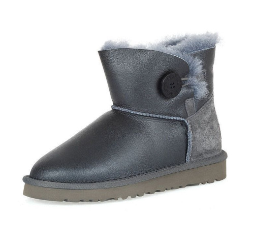 Купить UGG Mini Bailey Button Metallic Grey