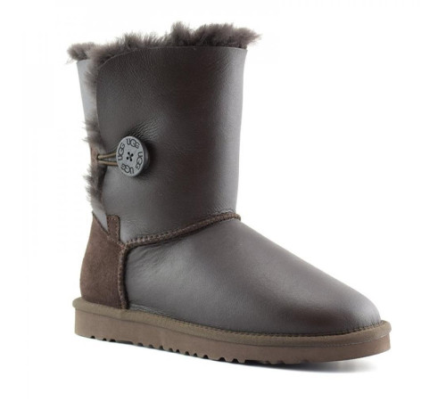 Купить UGG Bailey Button Metallic Chocolate