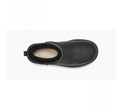 Купить UGG Classic Ultra Mini Platform Black Leather Купить UGG Classic Ultra Mini Platform Black Leather