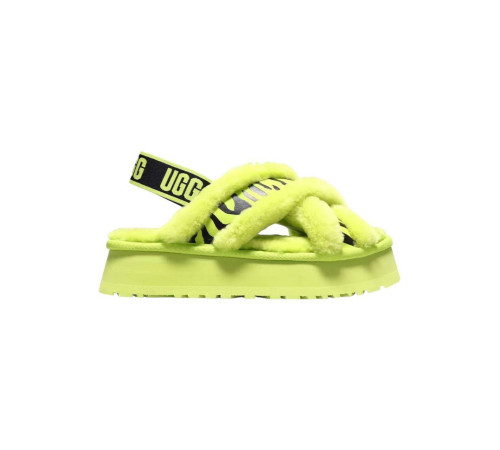 Купить UGG W Disco Cross Slide Animalia Key Lime
