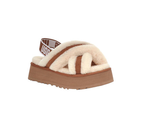 Купить UGG W Disco Cross Slide Chestnut
