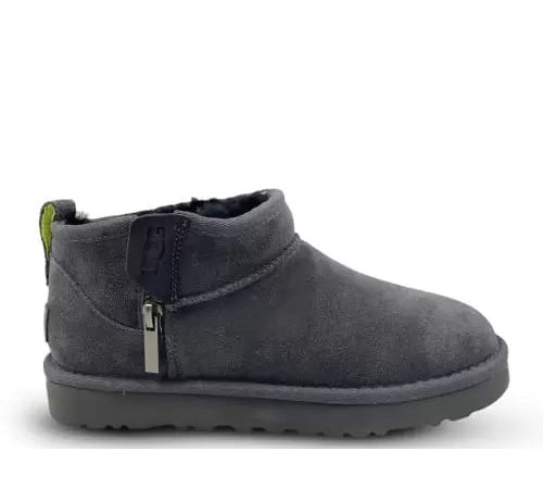 Купить UGG Classic Ultra Mini Zip Boot Grey Купить UGG Classic Ultra Mini Zip Boot Grey