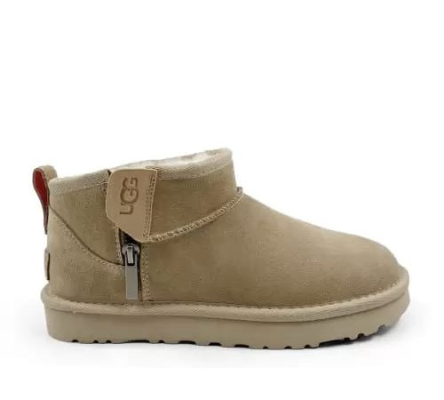Купить UGG Classic Ultra Mini Zip Boot Sand Купить UGG Classic Ultra Mini Zip Boot Sand