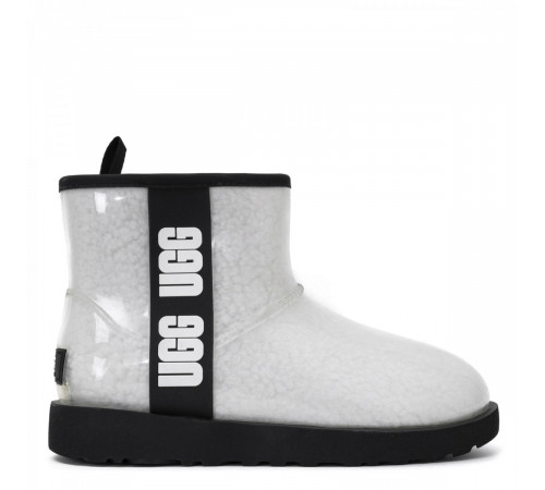 Купить UGG Classic Clear Mini White Black Купить UGG Classic Clear Mini White Black
