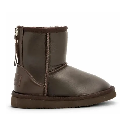 Купить UGG Kids Zip Metallic Chocolate