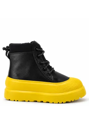 UGG Kids Neumel Hybrid Black Leather Summer