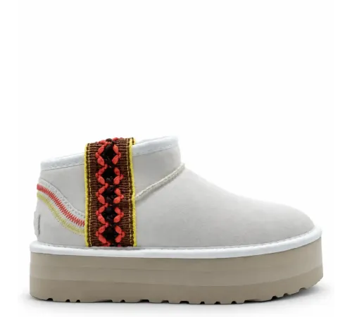 Купить UGG Classic Ultra Mini Braid Platform White