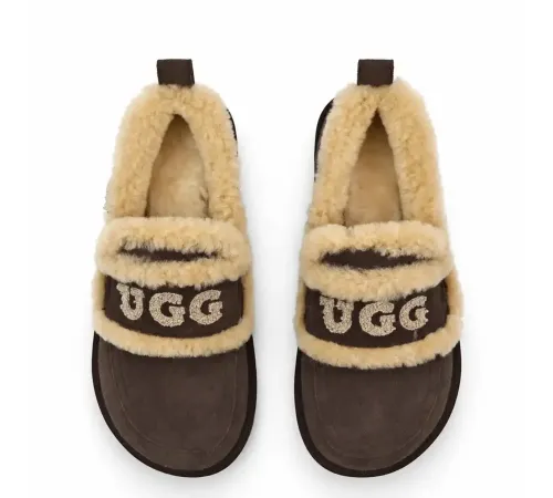 Купить UGG Classic Fat Ding Slip On Chocolate