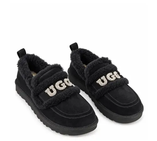 Купить UGG Classic Fat Ding Slip On Black
