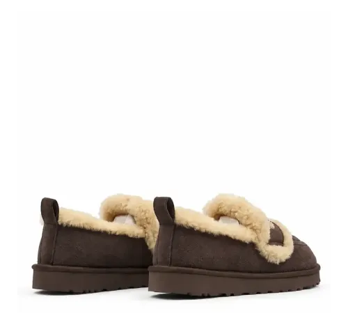 Купить UGG Classic Fat Ding Slip On Chocolate