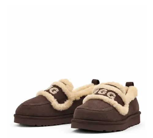 Купить UGG Classic Fat Ding Slip On Chocolate