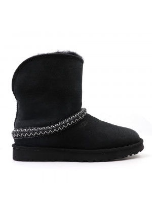 UGG Classic Short Cresent Black